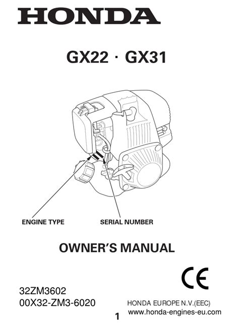 HONDA GX31 pdf manual